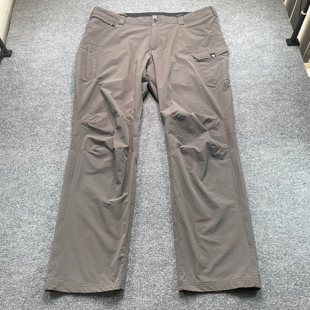 Truewerk T1 Werkpant Men 42x34 Brown Technical Cargo Work Pants RN 147752
